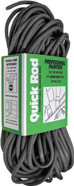 Quick R BR38120 Backer Rod, 3/8 in Dia, 120 ft L [SKU: ORG1855642]