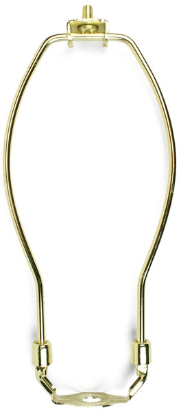 Jandorf 60121 Lamp Harp, 8 in L, Polished Brass Fixture [SKU: ORG3403557]