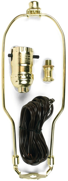Jandorf 60132 Lamp Kit, Brass, Polished Harp [SKU: ORG3403631]
