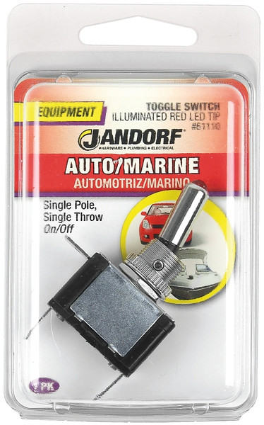 Jandorf 61110 Switch, 20 A, 12 VDC, SPST, Tab Terminal, Red [SKU: ORG3402500]