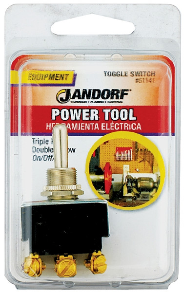 Jandorf 61141 Switch, 10/15 A, 125/250 V, TPDT, Screw Terminal [SKU: ORG3402740]