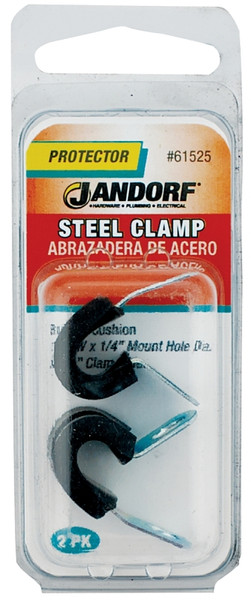 Jandorf 61525 Cushion Clamp, Rubber/Steel, Black [SKU: ORG3395852]