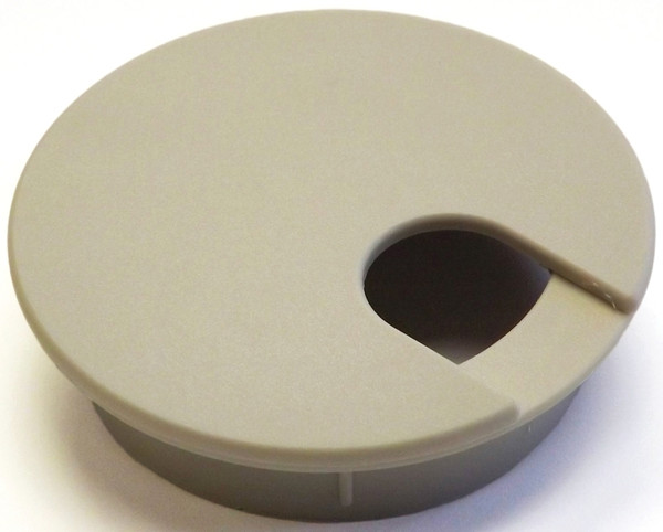 Jandorf 61603 Desk Grommet, 2-1/2 in Dia Cable, Polystyrene, Almond [SKU: ORG3396710]