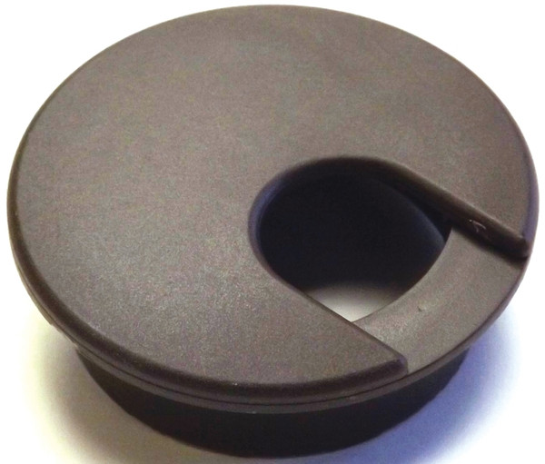 Jandorf 61613 Desk Grommet, 2 in Dia Cable, Polystyrene, Walnut Brown [SKU: ORG3396819]