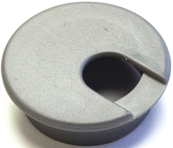 Jandorf 61617 Desk Grommet, 2 in Dia Cable, Polystyrene, Silver [SKU: ORG3396850]