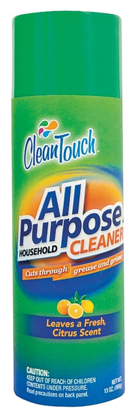 CleanTouch 9655 All-Purpose Household Cleaner, 13 oz Aerosol Can, Liquid, Citrus [SKU: ORG5741848]