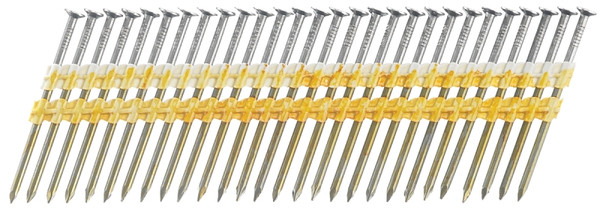 SENCO HD27APBSN Collated Nail, 3 in L, Steel, Bright Basic, Full Round Head, Smooth Shank [SKU: ORG0397562]