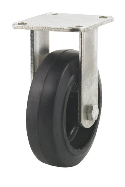 DH CASTERS C-MHD6MRR Rigid Caster, 6 in Dia Wheel, 2 in W Wheel, Molded Rubber Wheel, 450 lb [SKU: ORG5147426]