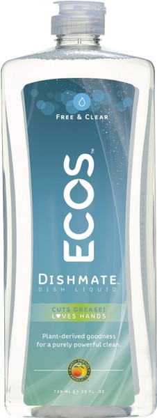 ECOS PL9721/6 Dishwashing Liquid, 25 oz, Gel, Clear/Light Yellow [SKU: ORG1926146]