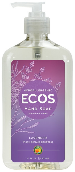 ECOS PL9665/6 Hand Soap Clear, Liquid, Clear, Lavender, 17 oz Bottle [SKU: ORG4417648]
