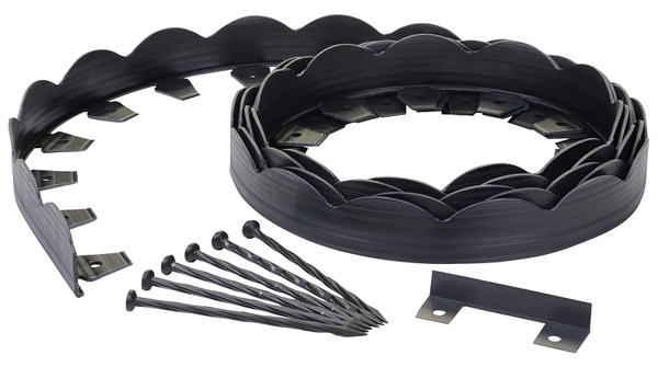 DIMEX 3210-20-3 Landscape Edging, 20 ft L, L, Polyethylene, Black [SKU: ORG0624718]