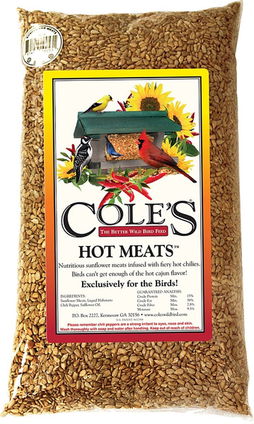 Cole's Hot Meats HM05 Blended Bird Seed, Cajun Flavor, 5 lb Bag [SKU: ORG2967743]