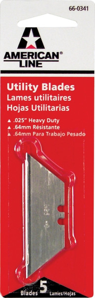 American LINE 66-0341 Utility Blade, 2.452 in L, HCS, 2-Facet Edge [SKU: ORG6686778]
