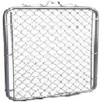 Stephens Pipe & Steel GTB04848 Fence Walk Gate, 48 in W Gate, 48 in H Gate, 12.5 ga Frame Tube/Channel, Silver [SKU: ORG6375422]