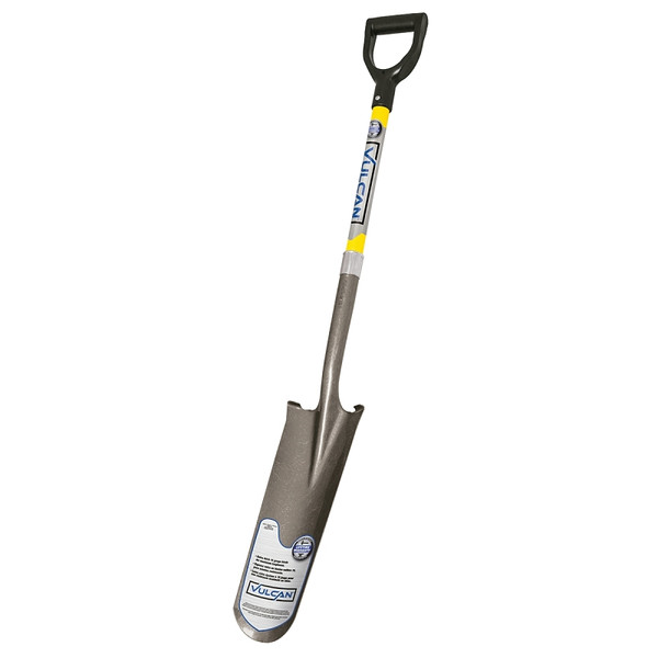 Vulcan 34538 PEP-F Drain Spade Shovel, 6 in W Blade, Steel Blade, Fiberglass Handle, D-Shaped Handle, 29 in L Handle [SKU: ORG6047740]
