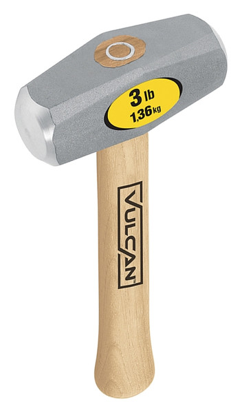 Vulcan 34520 Hammer, 3 lb Head, Drilling, Double-Striking Head, Steel Head [SKU: ORG6322093]