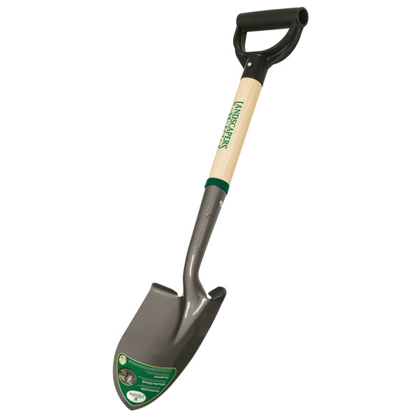 Landscapers Select 34610 Digging Shovel, Steel Blade, Wood Handle, D-Shaped Handle, 19 in L Handle [SKU: ORG1168921]