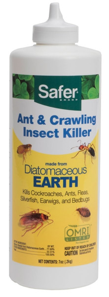 Safer 5168 Insect Killer, Dust Solid, Spray Application, 7 oz Bottle [SKU: ORG0839027]