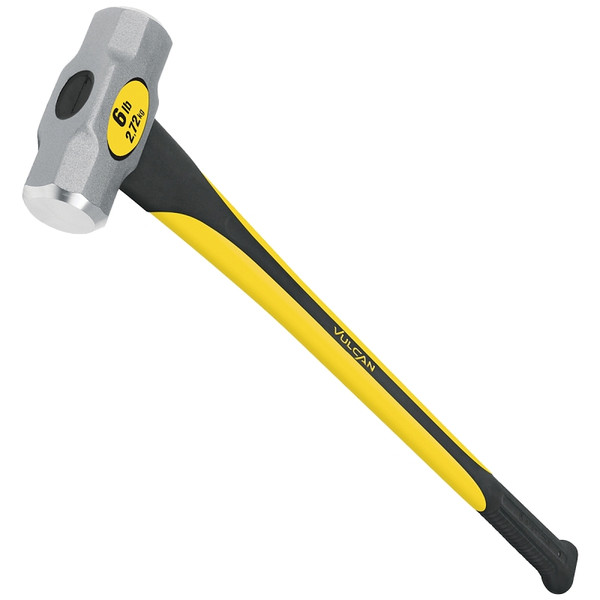 Vulcan 34503 Hammer, 6 lb Head, Sledge, Forged Milled Head, Steel Head [SKU: ORG4960134]