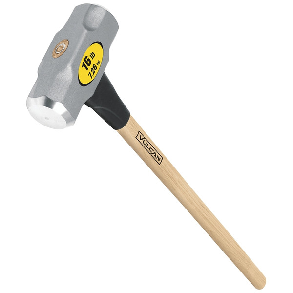 Vulcan 34507 Hammer, 16 lb Head, Sledge, Forged Milled Head, Steel Head [SKU: ORG7348121]