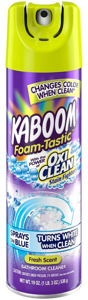 KABOOM Foam-Tastic 35270 Bathroom Cleaner, 19 oz, Liquid, Citrus, Dark Blue [SKU: ORG3794757]