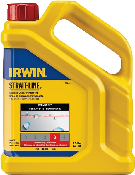 IRWIN 65202 Marking Chalk Refill, Red, Permanent [SKU: ORG6142483]