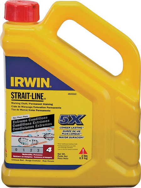 IRWIN 4935522 Marking Chalk Refill, Crimson Red, Permanent [SKU: ORG1859578]