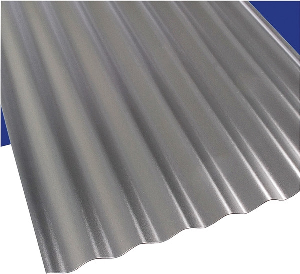 Suntop 108974 Corrugated Roofing Panel, 8 ft L, 26 in W, 0.063 Thick Material, PVC, Castle Gray [SKU: ORG4321790]