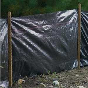 MUTUAL INDUSTRIES 14987 Silt Fence, 100 ft L, 36 in W, 1-1/2 x 1-1/2 in Mesh, Fabric, Black [SKU: ORG6444012]