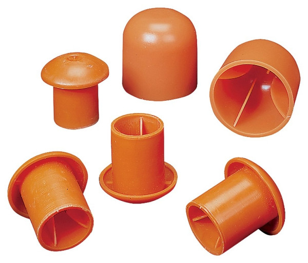 MUTUAL INDUSTRIES 14640-2 Rebar Cap, 2 in Dia Rebar, Orange [SKU: ORG1043694]