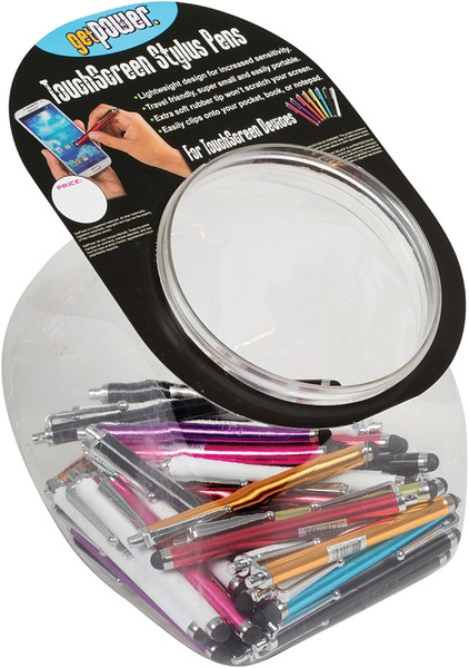 GetPower GP-PENBOWL Touchscreen Stylus Pen, Metal, Multi-Color, For: Touchscreen Devices [SKU: ORG8066409]