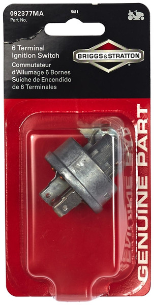 BRIGGS & STRATTON 5411K Ignition Switch, 6-Terminal, For: Briggs & Stratton Engines [SKU: ORG4323754]