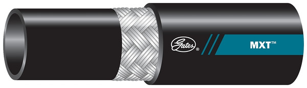 GATES MXT 70335 Wire Braid Hose, 1.38 in OD, 1 in ID, 165 ft L, 2400 psi Pressure, Synthetic Rubber, Black [SKU: ORG9589169]