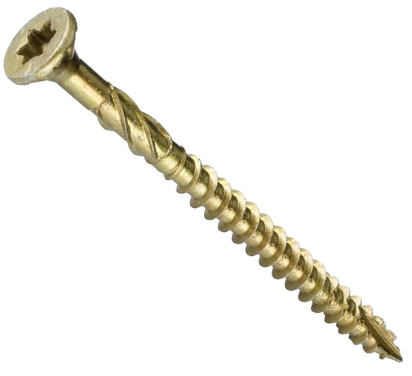 GRK Fasteners R4 02095 Screw, #9 Thread, 1-1/2 in L, W-Cut Thread, Countersunk Head, Star Drive, Zip-Tip Point, Steel [SKU: ORG3757044]