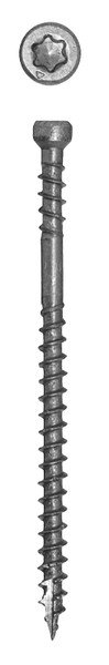 GRK Fasteners RT Series 36077 Screw, #8 Thread, 2 in L, Trim Head, Star Drive, Stainless Steel, 600 PAIL [SKU: ORG0623728]