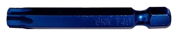 GRK Fasteners 187459 Drive Bit, T40 Drive, Star Drive, Hex Shank, 2 in L, Steel [SKU: ORG5378120]