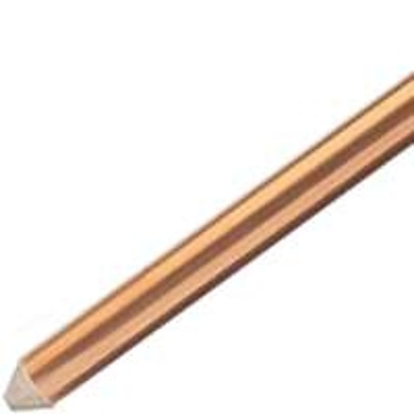nVent ERICO 615840UPC Grounding Rod, 5/8 in Dia Nominal, 4 ft L, Steel [SKU: ORG7040728]