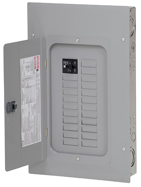 EATON BRP20B100 Load Center, 48 -Pole, 100 A, 20 -Space, 40 -Circuit, Main Breaker, Plug-On Neutral, Type BR [SKU: ORG7119985]