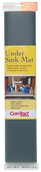 Con-Tact KTCH-CUSM02-06 Non-Adhesive Woven Undersink Mat, Graphite [SKU: ORG3876133]