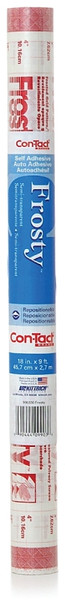 Con-Tact 09F-C9903-12 Contact Paper, 9 ft L, 18 in W, Vinyl, Frosted [SKU: ORG3661113]