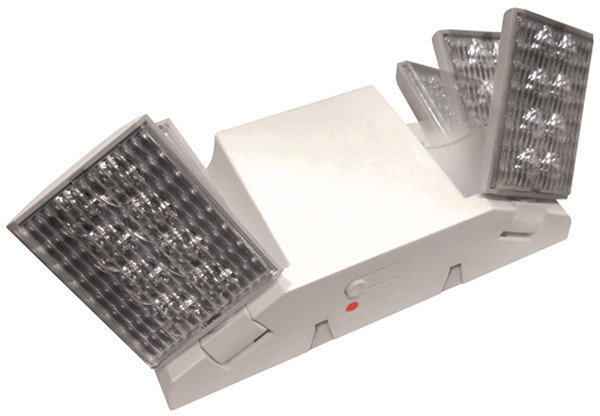 HOWARD LIGHTING HL0223L-W Emergency Light, 5 in OAW, 11.8 in OAH, 120/277 VAC, Thermoplastic Fixture, White [SKU: ORG7766439]