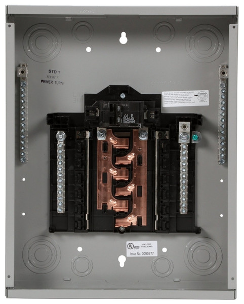 Siemens PN PN1224B1100C Assembled Load Center, 100 A, 12-Space, 24-Circuit, Main Breaker, Plug-On Neutral, Gray [SKU: ORG1977495]