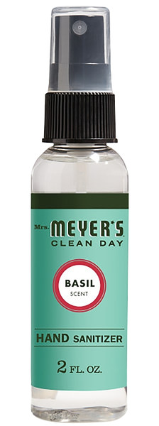 Mrs. Meyer's 11152 Hand Sanitizer, 9 in L, 4 in W, Basil, 2 fl-oz Bottle [SKU: ORG7346182]