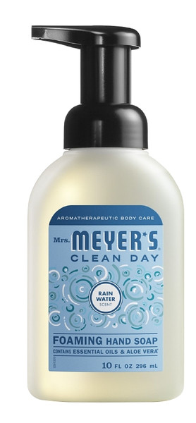 Mrs. Meyer's 11217 Hand Soap, Foam, Rain Water, 10 fl-oz Bottle [SKU: ORG7456890]