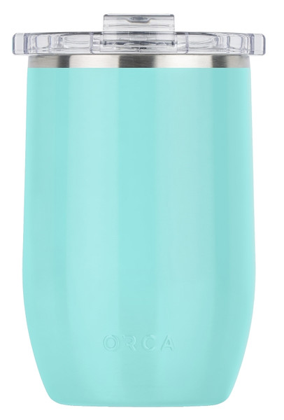 ORCA Vino Series VIN12SF Wine Cup, 12 oz Capacity, Detached Lid, 18/8 Stainless Steel/Copper, Seafoam, Insulated [SKU: ORG7537277]