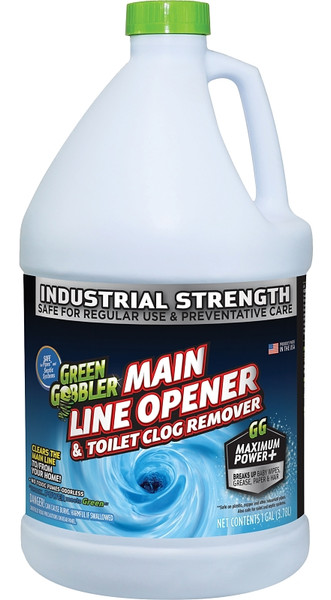 Green Gobbler G0670 Drain Cleaner, Liquid, Colorless, Odorless, 128 oz Bottle [SKU: ORG2970994]