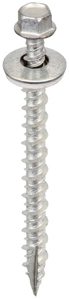 Acorn International SW-MW143G250 Screw, 3 in L, High-Low Thread, Hex Drive, Type 17 Point, Galvanized, 250 BAG [SKU: ORG2384097]