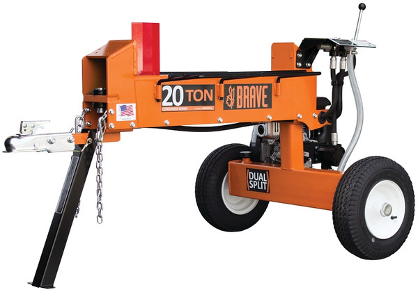 Brave PCLS2016GC/3GC Log Splitter, 3 gal Fuel Tank, 20 ton Splitting, 24 in Log [SKU: ORG5352893]