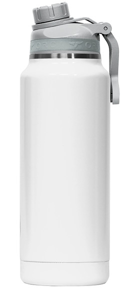 ORCA Hydra Series ORCHYD34PE/WH/GY Bottle, 34 oz Capacity, 18/8 Stainless Steel/Copper, Pearl/White, Powder-Coated [SKU: ORG5280615]