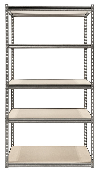 ProSource Boltless Shelving Unit with Particle Boards, 5 Levels, 36 in W x 18 in D x 72 in H [SKU: ORG8131765]